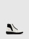Lace-up Ankle Boots EDIN713SOF WHITE/BLACK NEOPRENE